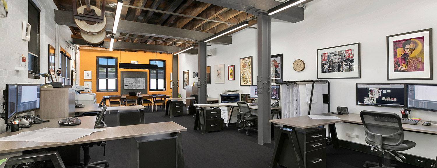 Interior of Sydney drafting company Drawable offices in Newtown
